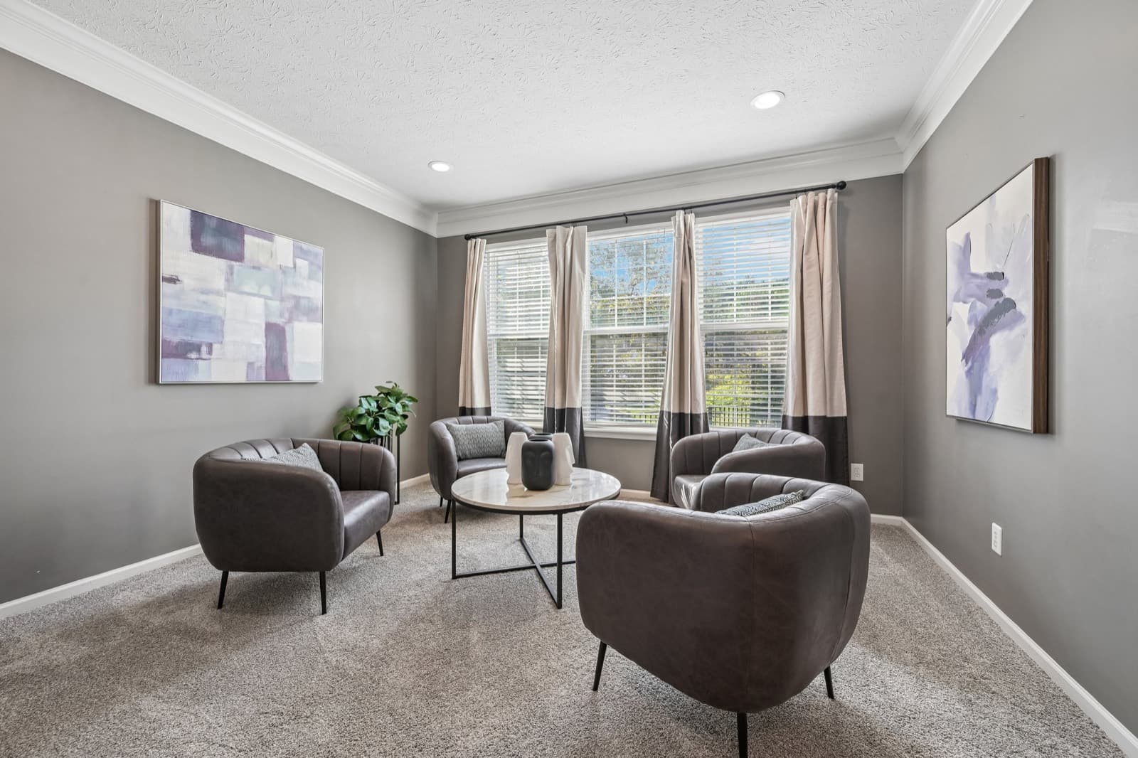 Spacious living room