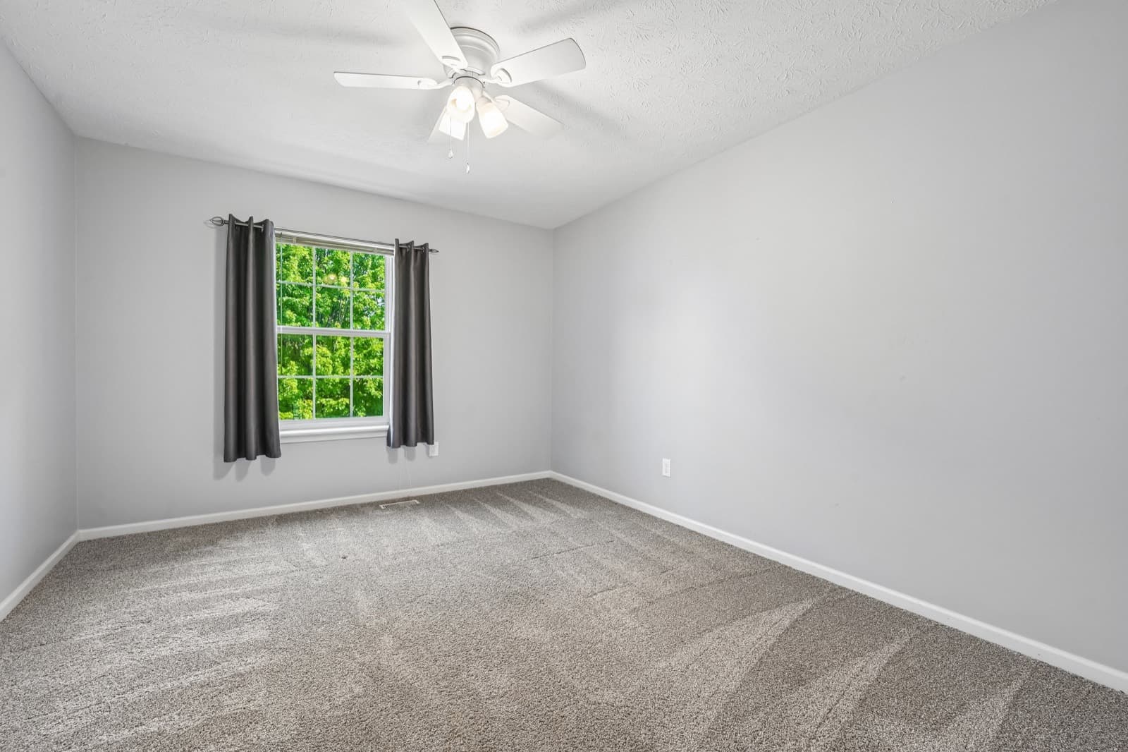 One of four upstairs bedrooms
